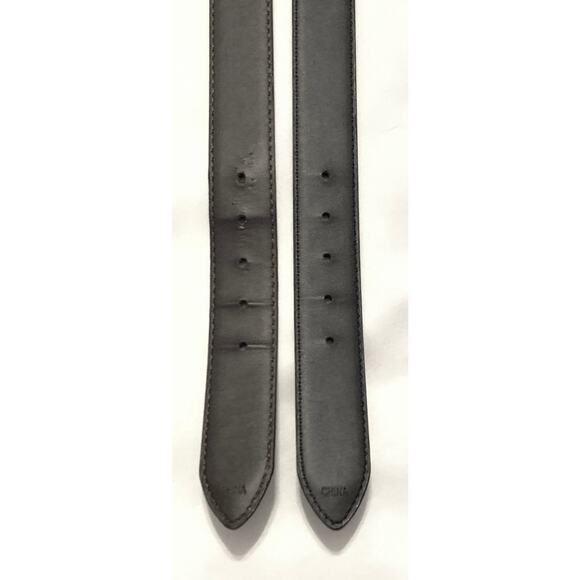 Bundle of 2 Mens Leather Belts Size XXL 50 - 52 Dark Brown Black Classic Strong - Picture 10 of 11